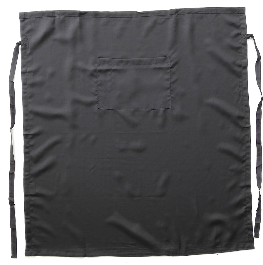 Polyester Drill Continental Apron-With Pocket in Black