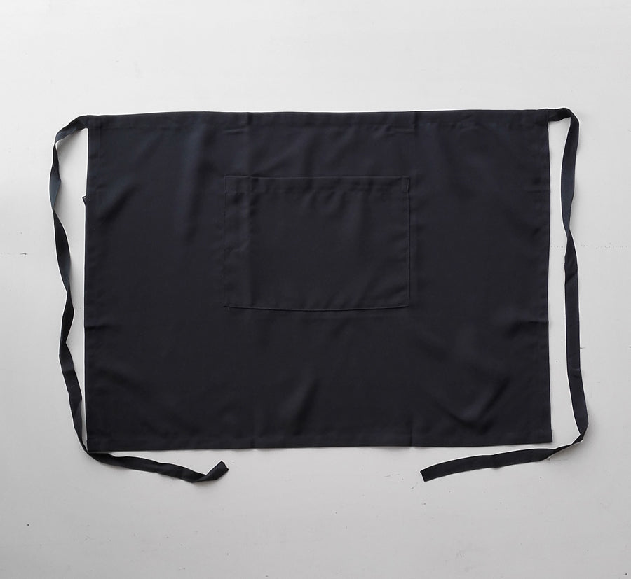 Polyester Drill Three Quarter Apron-With Pocket in Bottle Green