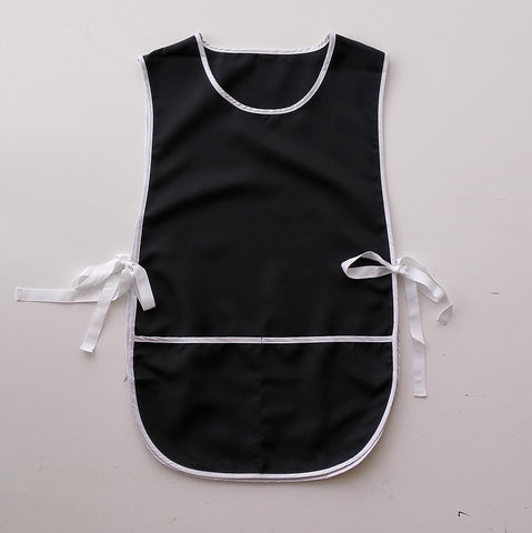 Polyester Drill Popover Apron - With Pocket in Bottle Green