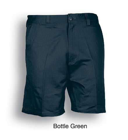 Unisex Adults Cotton Drill Work Shorts in Bottle Green