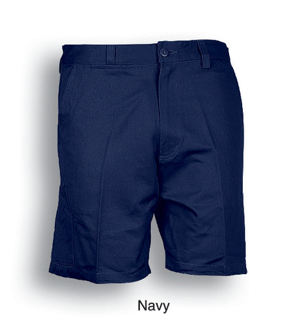 Unisex Adults Cotton Drill Work Shorts in Navy