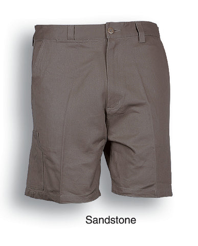 Unisex Adults Cotton Drill Work Shorts in Sand