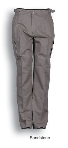 Unisex Adults Cotton Drill Cargo Pants in Sand