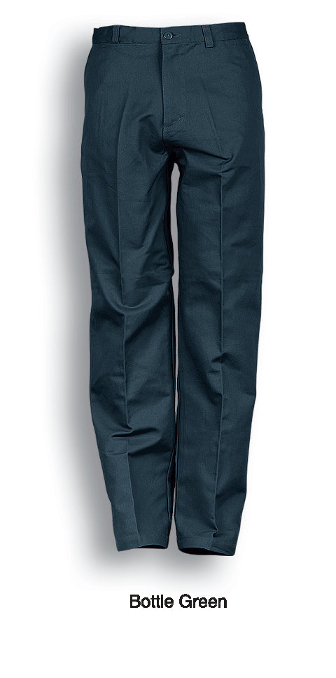 Unisex Adults Cotton Drill Work Pants in Bottle Green