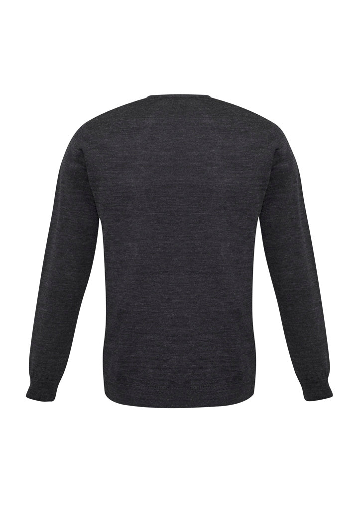 Milano Mens Pullover Charcoal back view