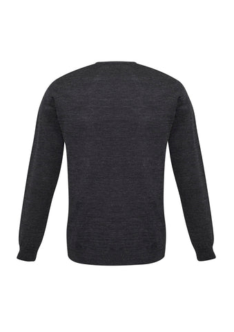 Milano Mens Pullover Charcoal back view