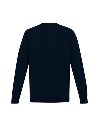 Roma Mens Knit Pullover Navy back view