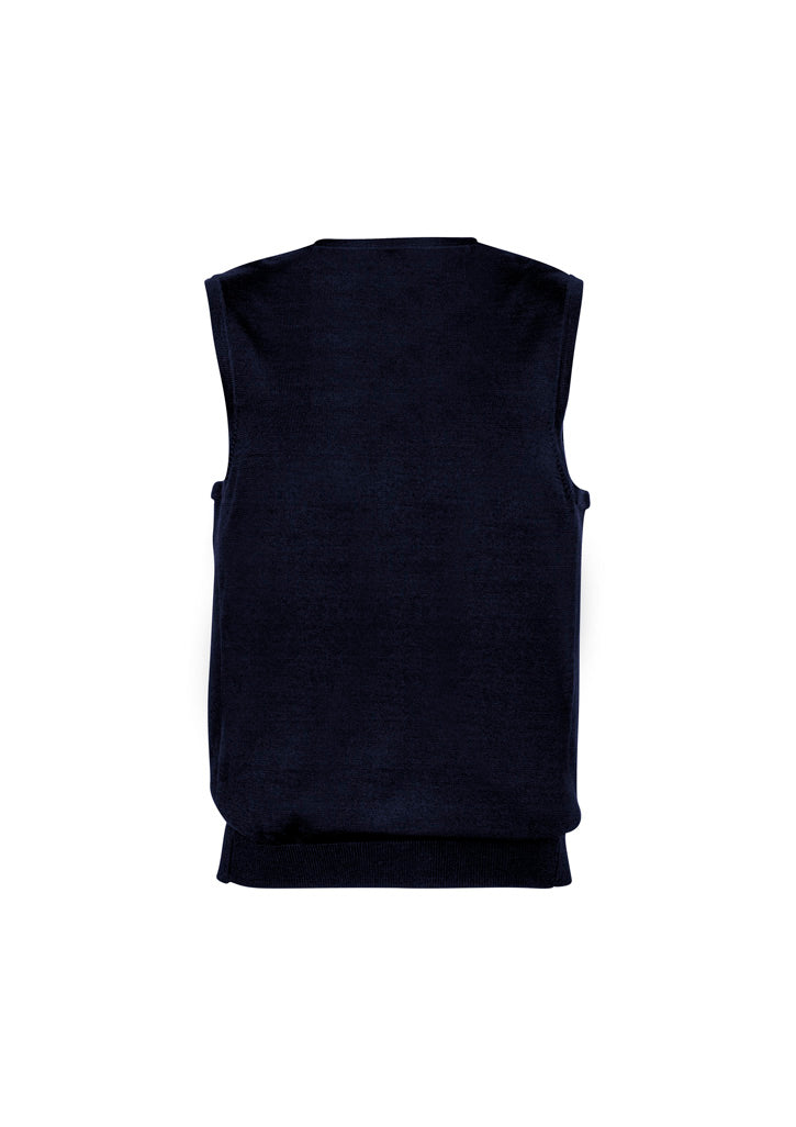 Milano Mens Vest Navy back view