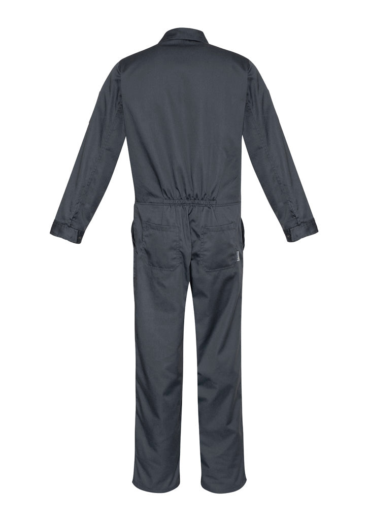 Mens Service Overall Charcoal back view