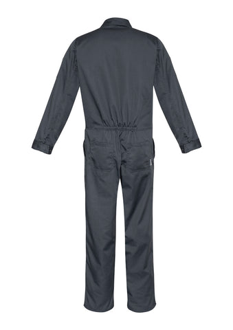 Mens Service Overall Charcoal back view