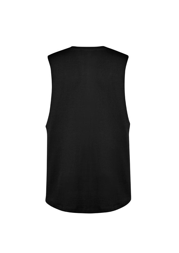 Mens Streetworx Sleeveless Tee Black back view