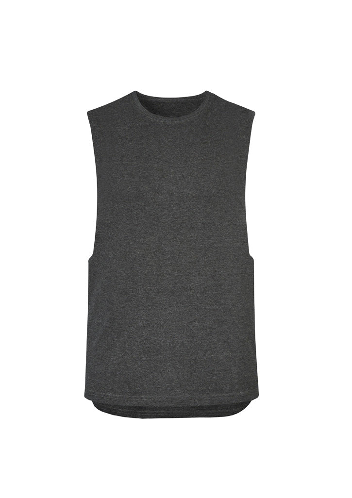 Mens Streetworx Sleeveless Tee Charcoal Marle