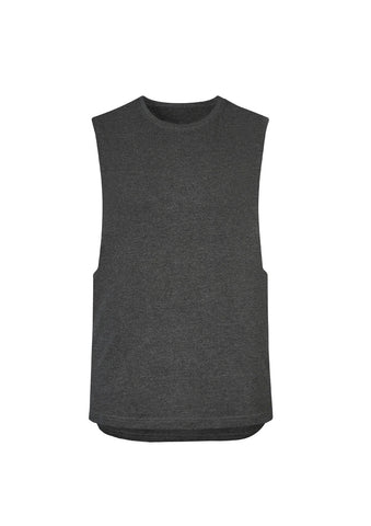 Mens Streetworx Sleeveless Tee Charcoal Marle