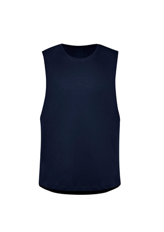 Mens Streetworx Sleeveless Tee Navy front view