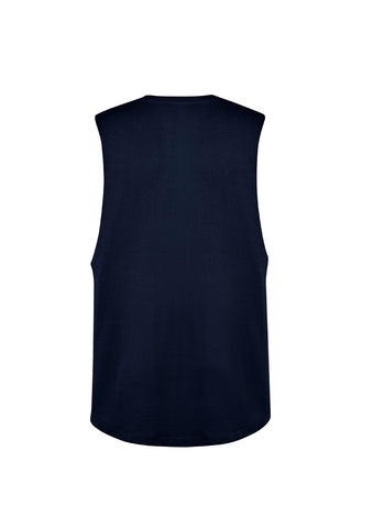 Mens Streetworx Sleeveless Tee Navy back view
