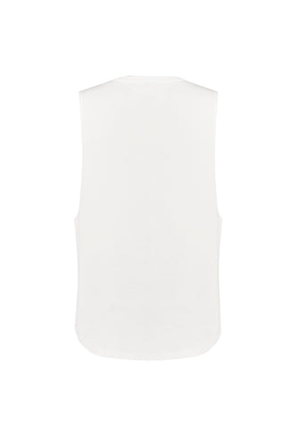 Mens Streetworx Sleeveless Tee White back view
