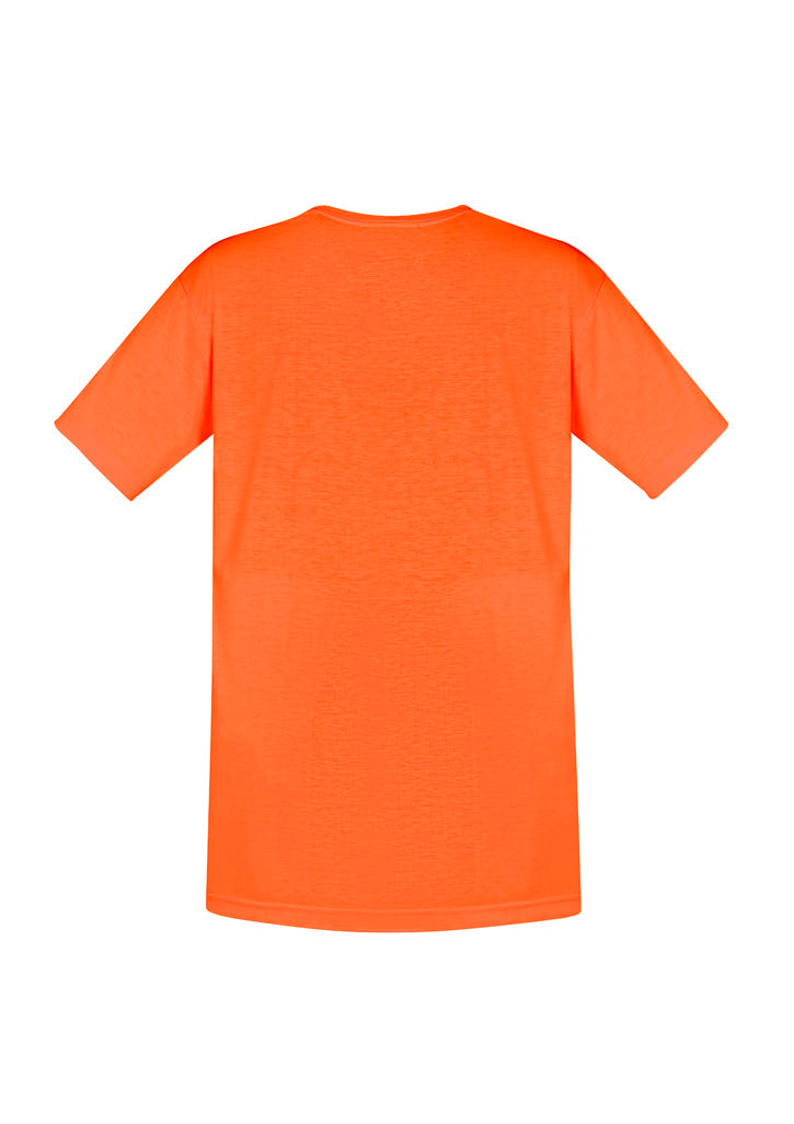 Mens Hi Vis Short Sleeve Tee Orange back view