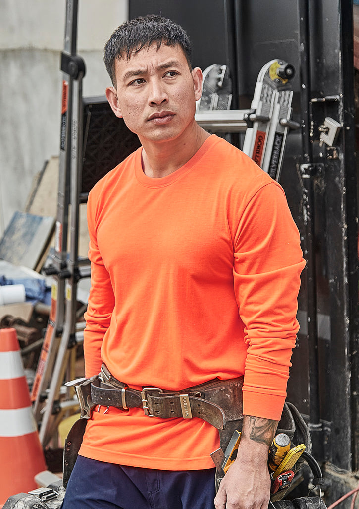 Mens Hi Vis Long Sleeve Tee-ZH390-syzmik-0