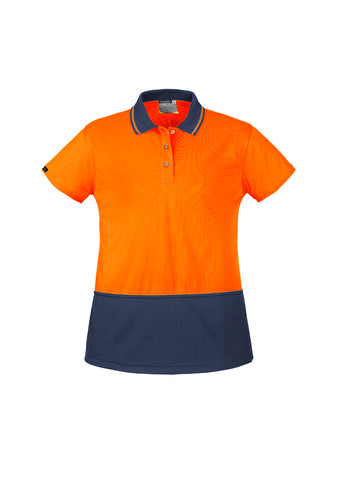 Womens Hi Vis Basic Short Sleeve Polo-ZH731-syzmik-0
