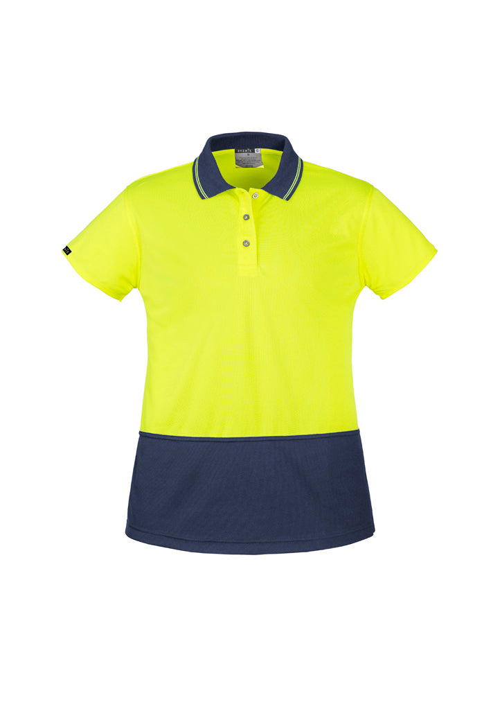 Womens Hi Vis Basic Short Sleeve Polo-ZH731-syzmik-2