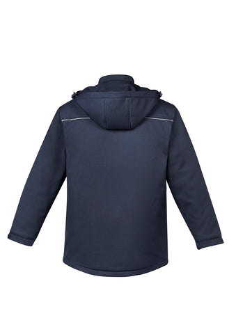 Unisex Antarctic Softshell Jacket Navy back view