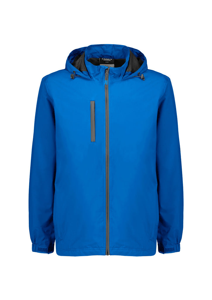 Unisex Super Light Packable Rain Jacket Cobalt front view