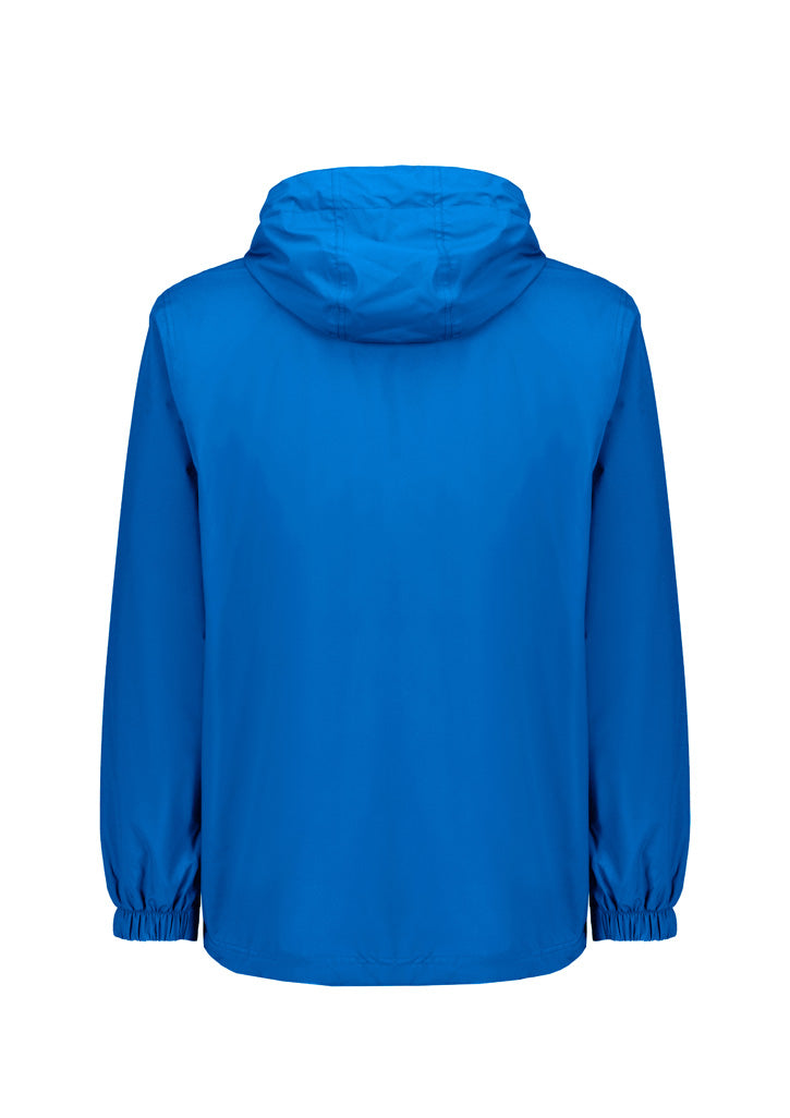 Unisex Super Light Packable Rain Jacket Cobalt back view