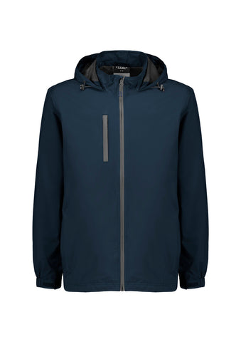 Unisex Super Light Packable Rain Jacket Navy front view