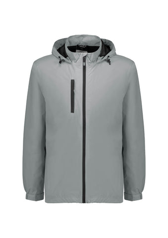 Unisex Super Light Packable Rain Jacket Silver