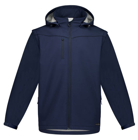 Unisex Streetworx 2 In 1 Stretch Softshell Jacket in Navy