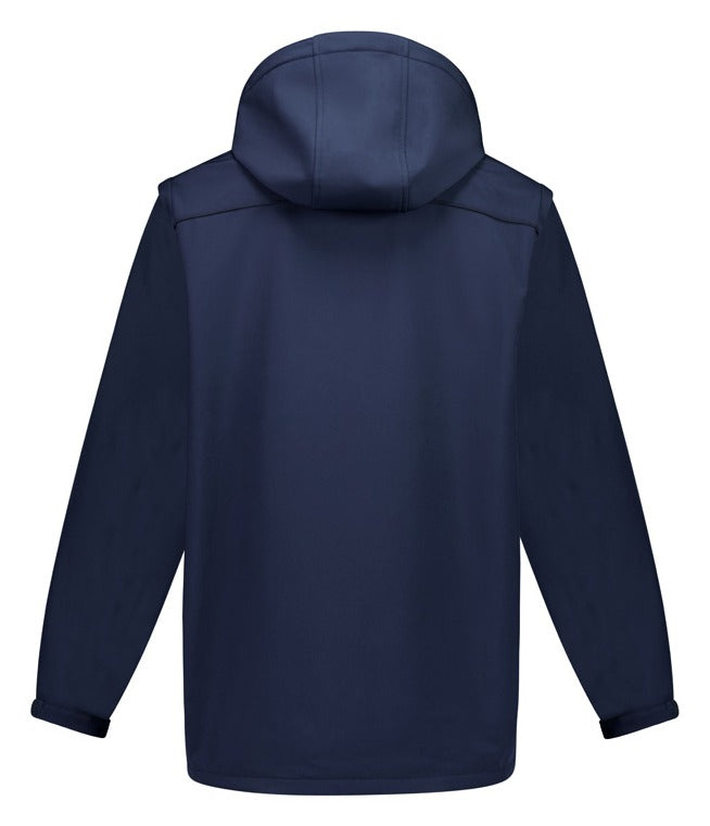 Unisex Streetworx 2 In 1 Stretch Softshell Jacket Navy back view