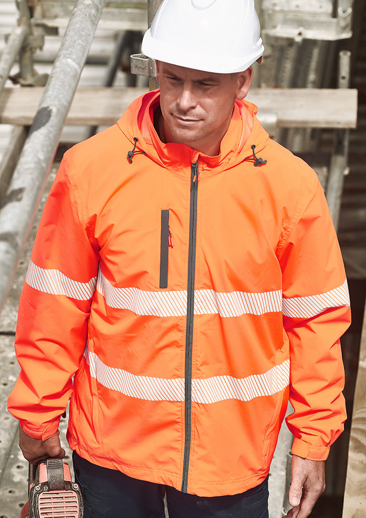 Unisex Super Light Segmented Tape Packable Rain Jacket-ZJ560-syzmik-1