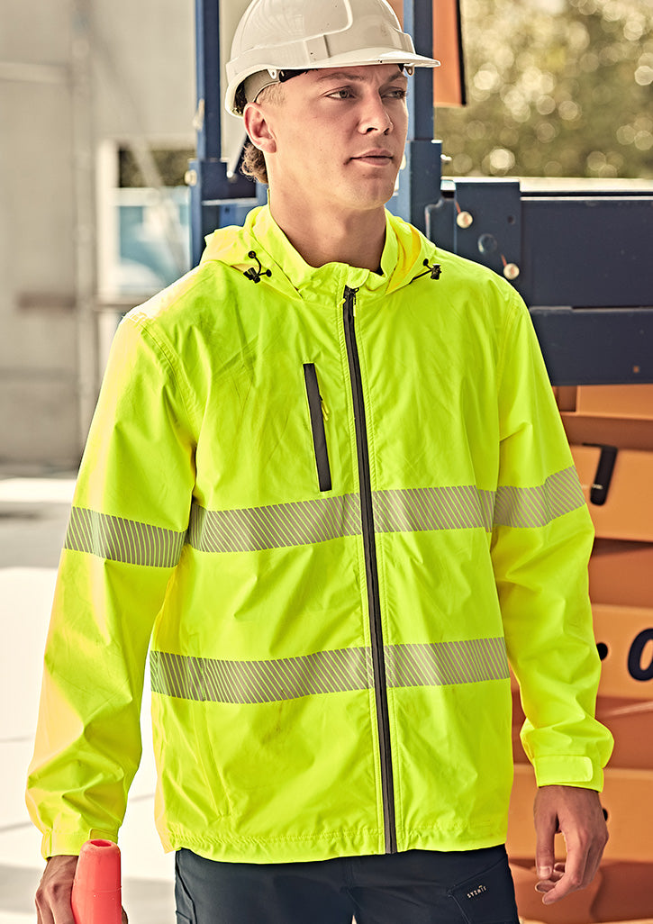 Unisex Super Light Segmented Tape Packable Rain Jacket-ZJ560-syzmik-0
