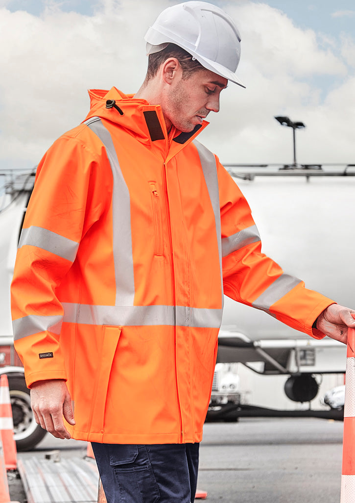 Mens TTMC-W23 Hi Vis X Back Heavy Duty Waterproof Jacket-ZJ620-NZ-syzmik-0