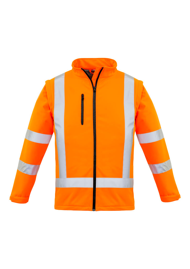 Womens Hi Vis NSW Rail X Back 2 In 1 Softshell Jacket-ZJ770-syzmik-0