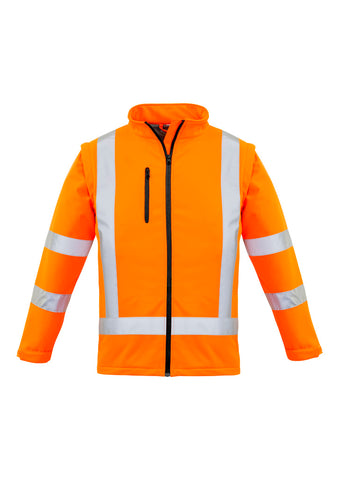 Womens Hi Vis NSW Rail X Back 2 In 1 Softshell Jacket-ZJ770-syzmik-0