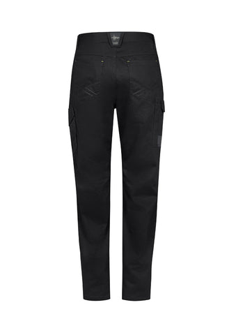 Mens Summer Cargo Pant (Regular) Black back view