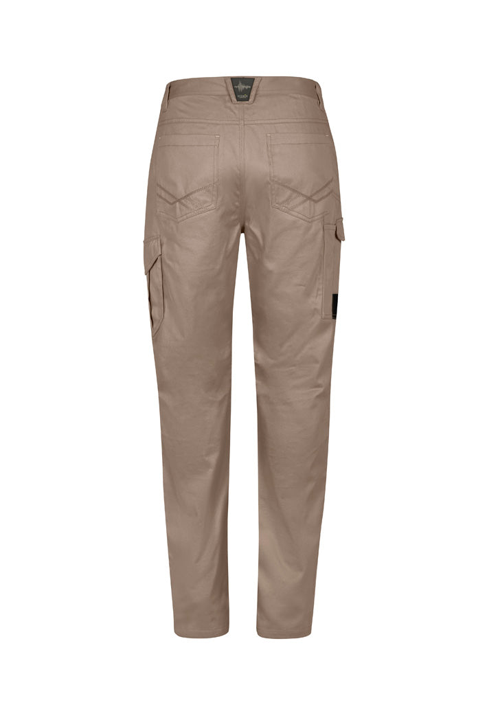 Mens Summer Cargo Pant (Regular) Khaki back view