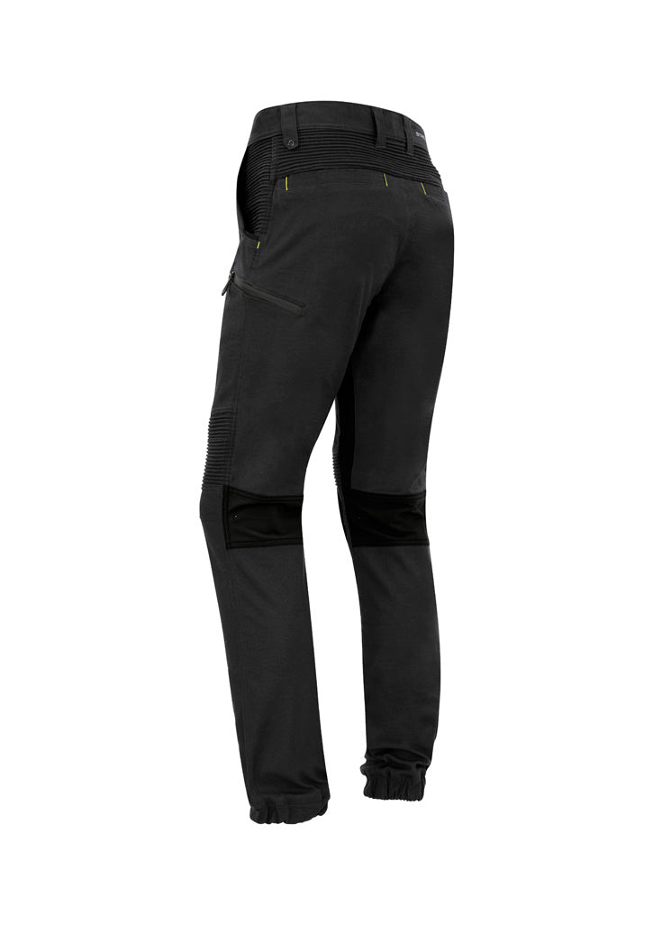 Mens Streetworx Stretch Pant - Cuffed Charcoal back view