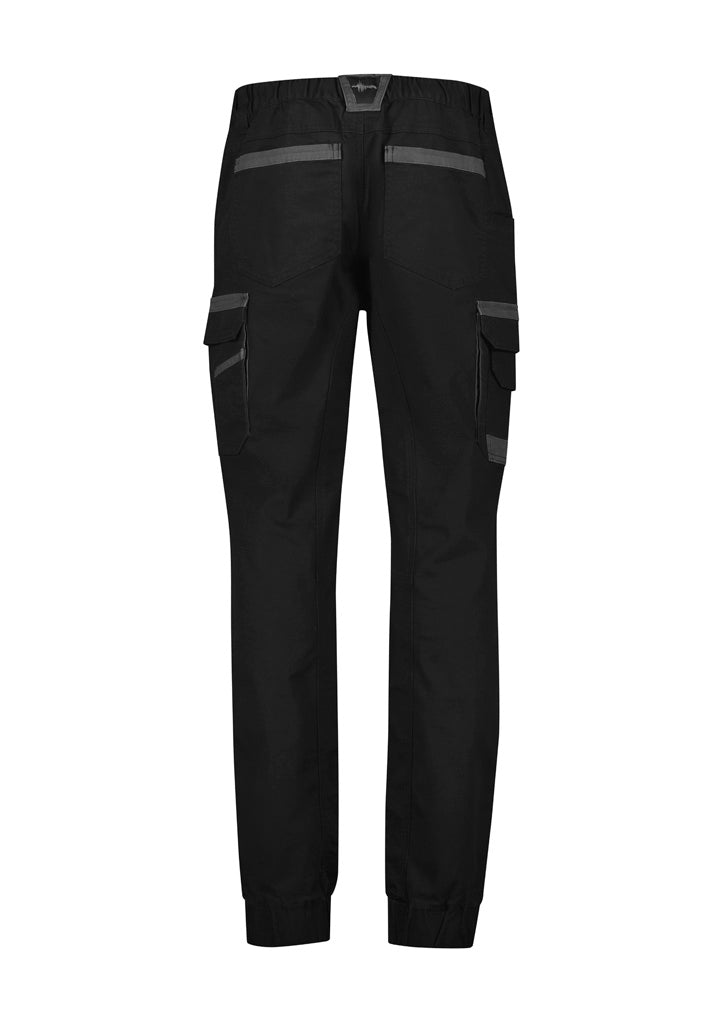 Mens Streetworx Heritage Pant - Cuffed Black back view