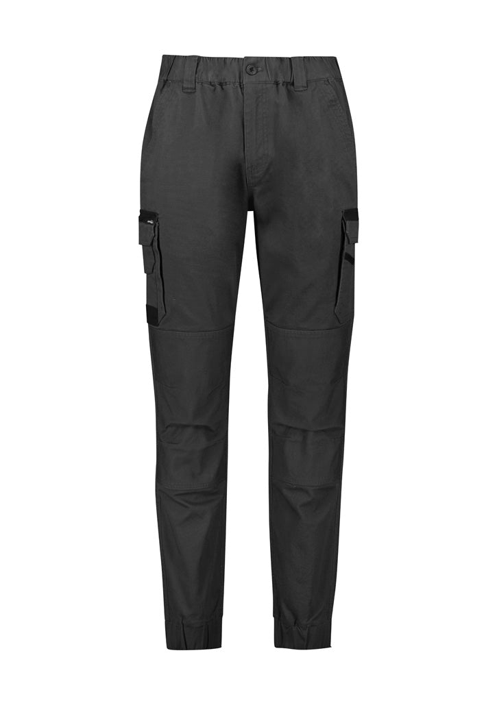 Mens Streetworx Heritage Pant - Cuffed Charcoal front view