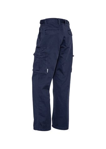 Mens Basic Cargo Pant (Stout) Navy back view