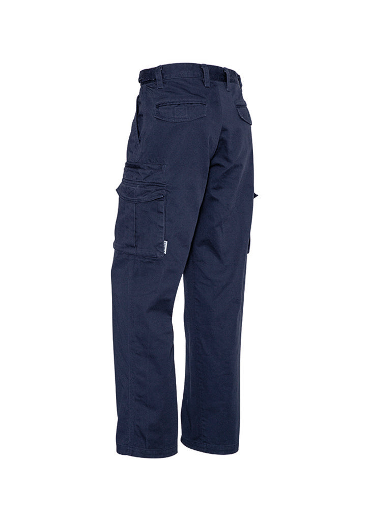 Mens Basic Cargo Pant (Regular) Navy back view
