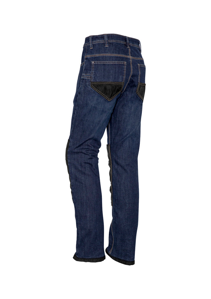 Mens CORDURA® Stretch Denim Work Jean Denim back view
