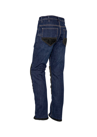 Mens CORDURA® Stretch Denim Work Jean Denim back view