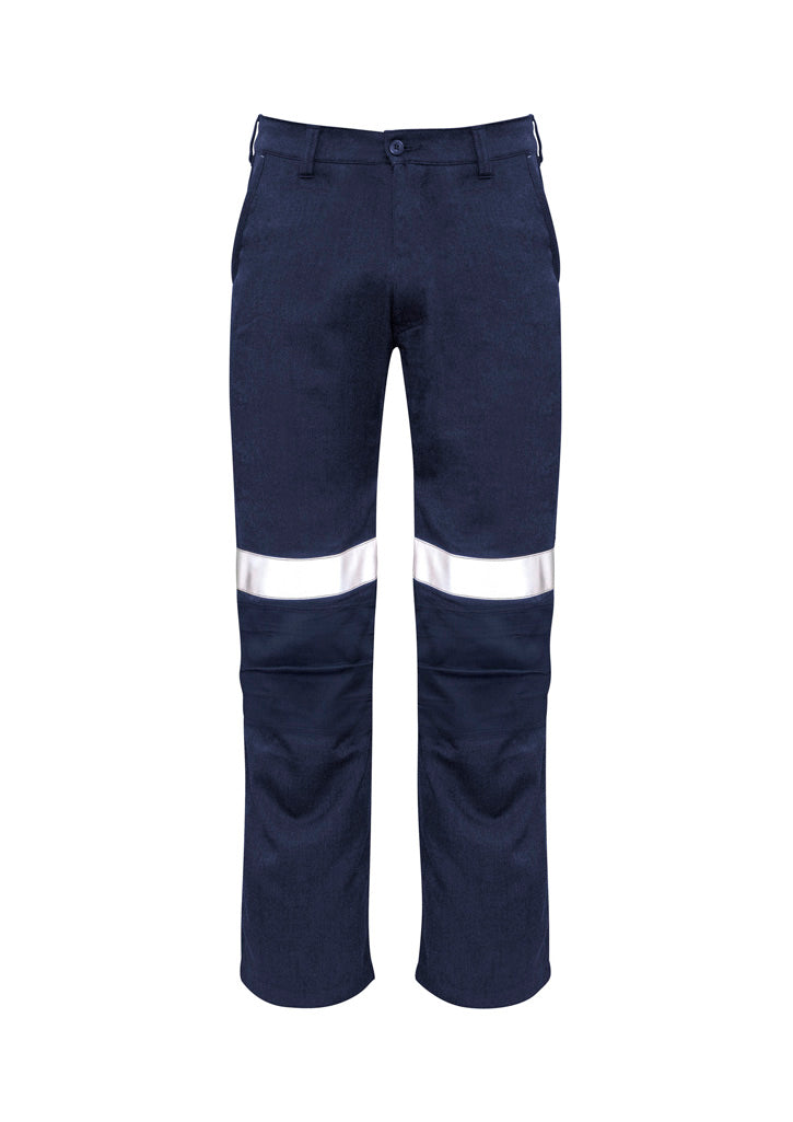 Mens Orange Flame Traditional Style Taped Work Pant-ZP523-syzmik-0