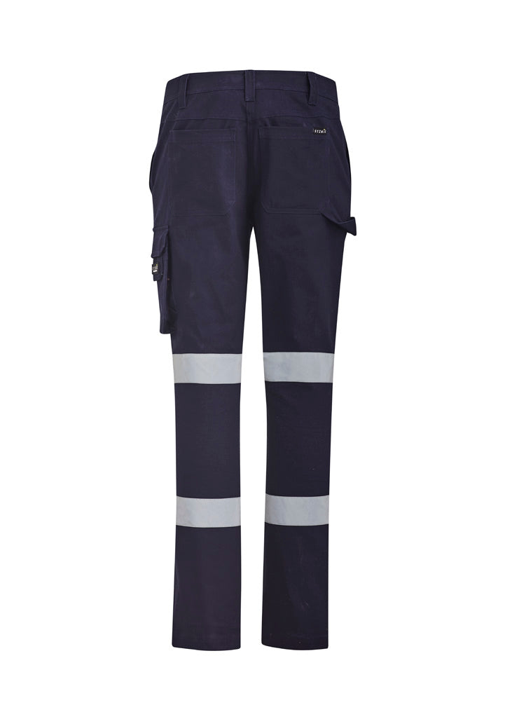 Womens Bio Motion Taped Pant Navy back view