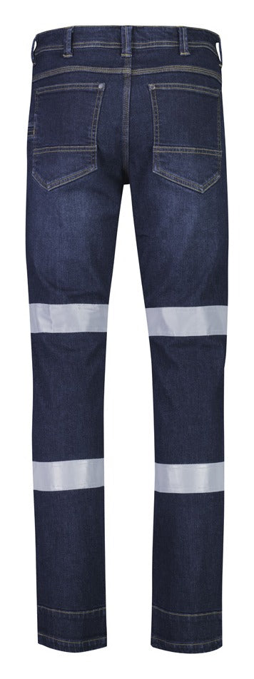 Mens Bio Motion Taped Stretch Jean Denim back view