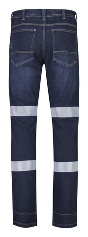 Mens Bio Motion Taped Stretch Jean Denim back view