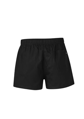 Mens Rugby Short Black back view